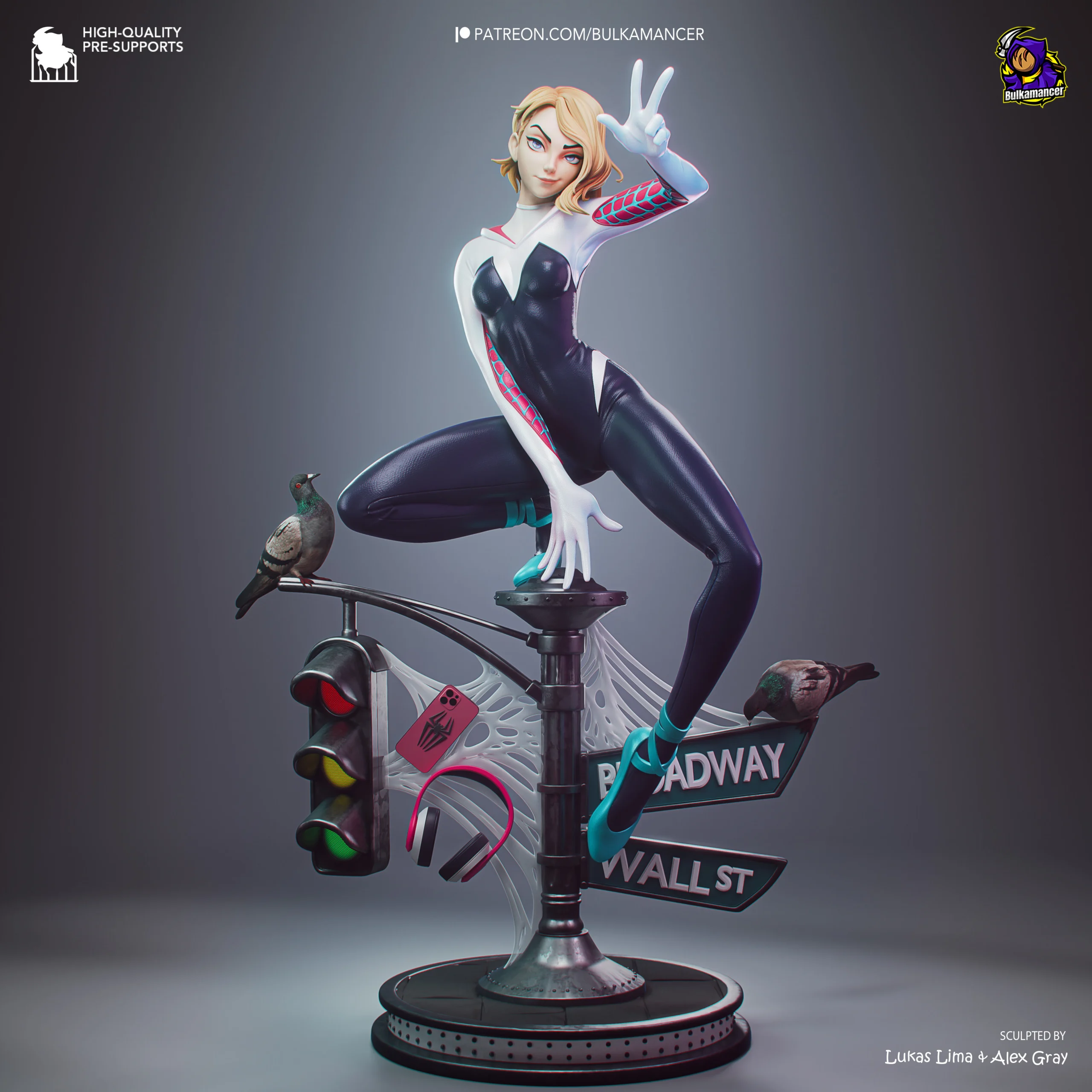 Spider-Verse – Gwen Stacy Action Figure | Model by Bulkamancer