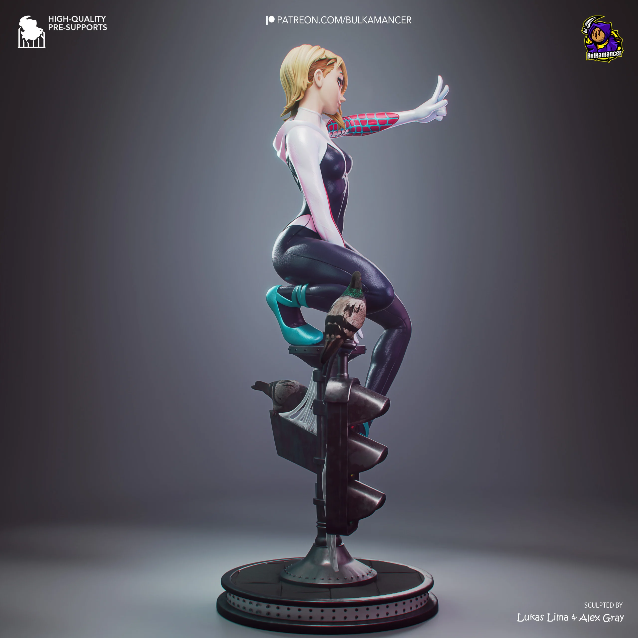 Spider-Verse – Gwen Stacy Action Figure | Model by Bulkamancer