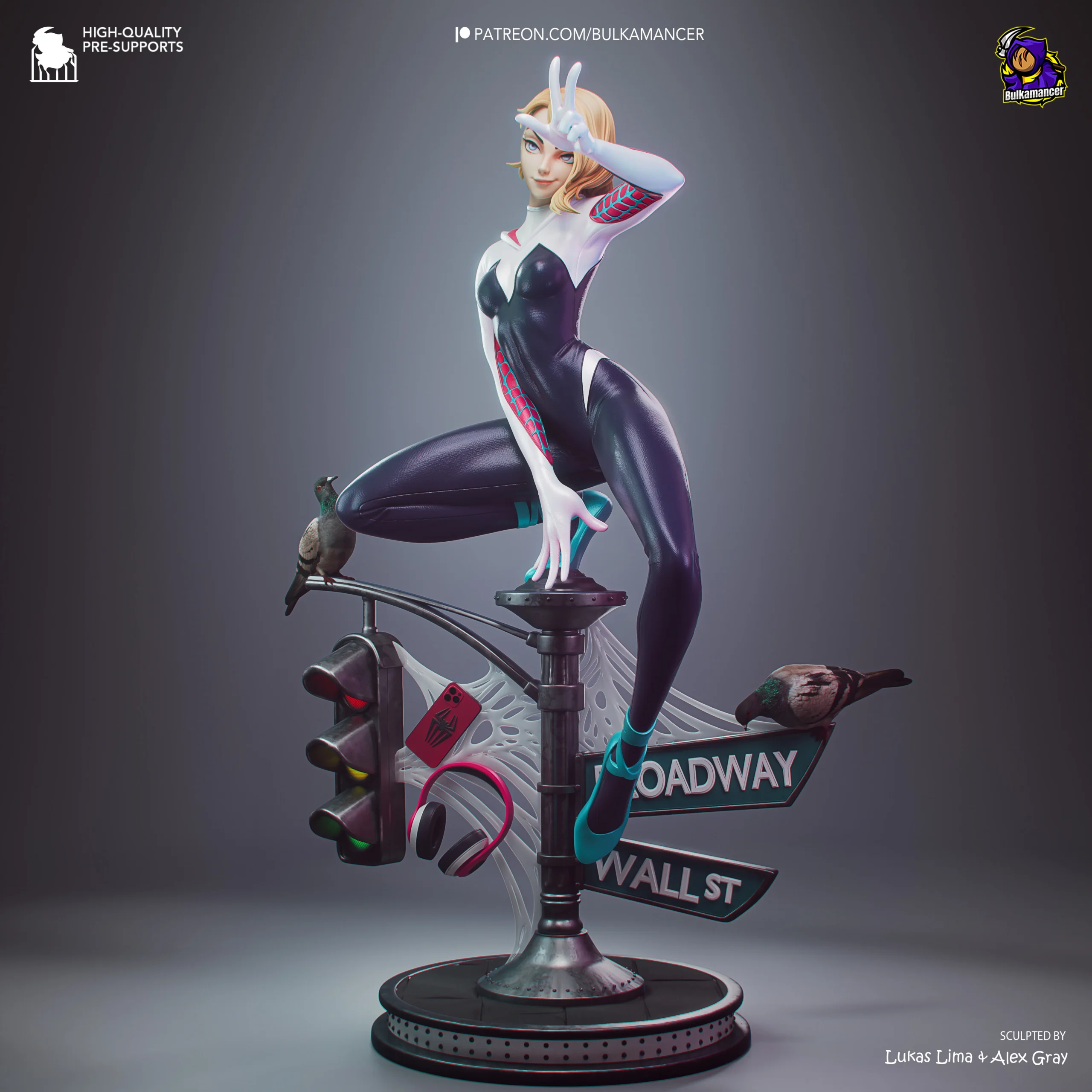 Spider-Verse – Gwen Stacy Action Figure | Model by Bulkamancer