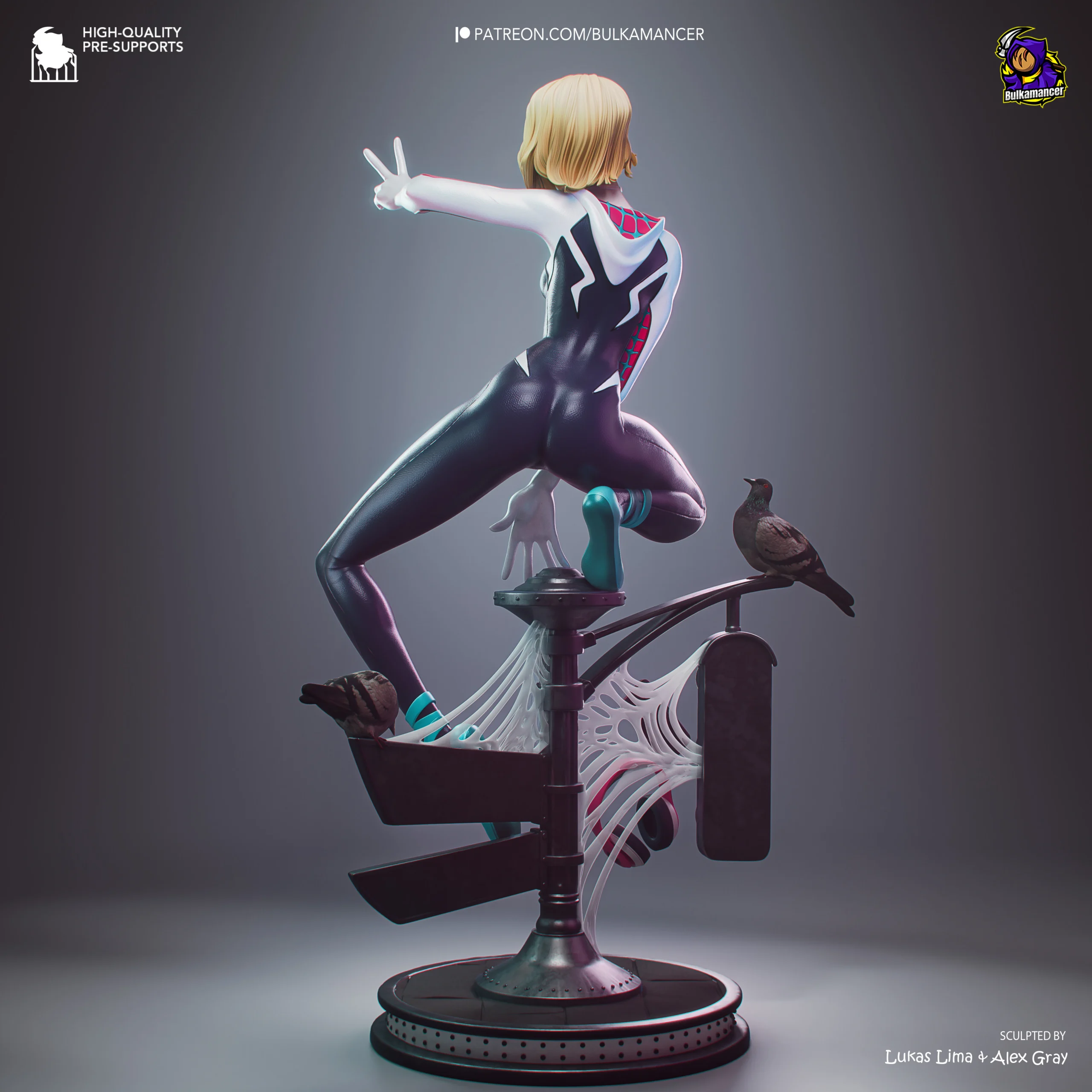 Spider-Verse – Gwen Stacy Action Figure | Model by Bulkamancer