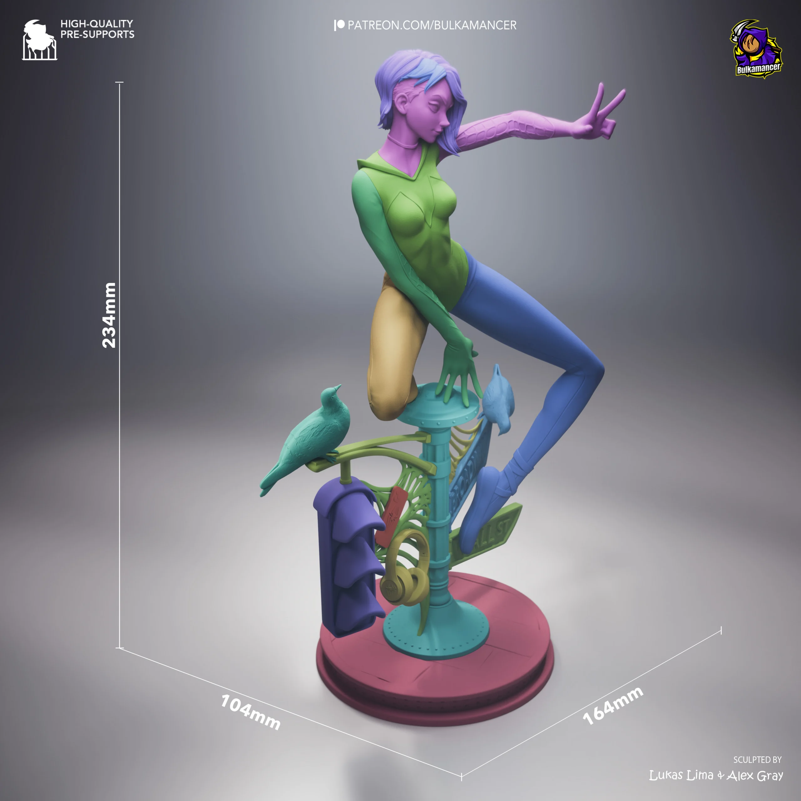Spider-Verse – Gwen Stacy Action Figure | Model by Bulkamancer