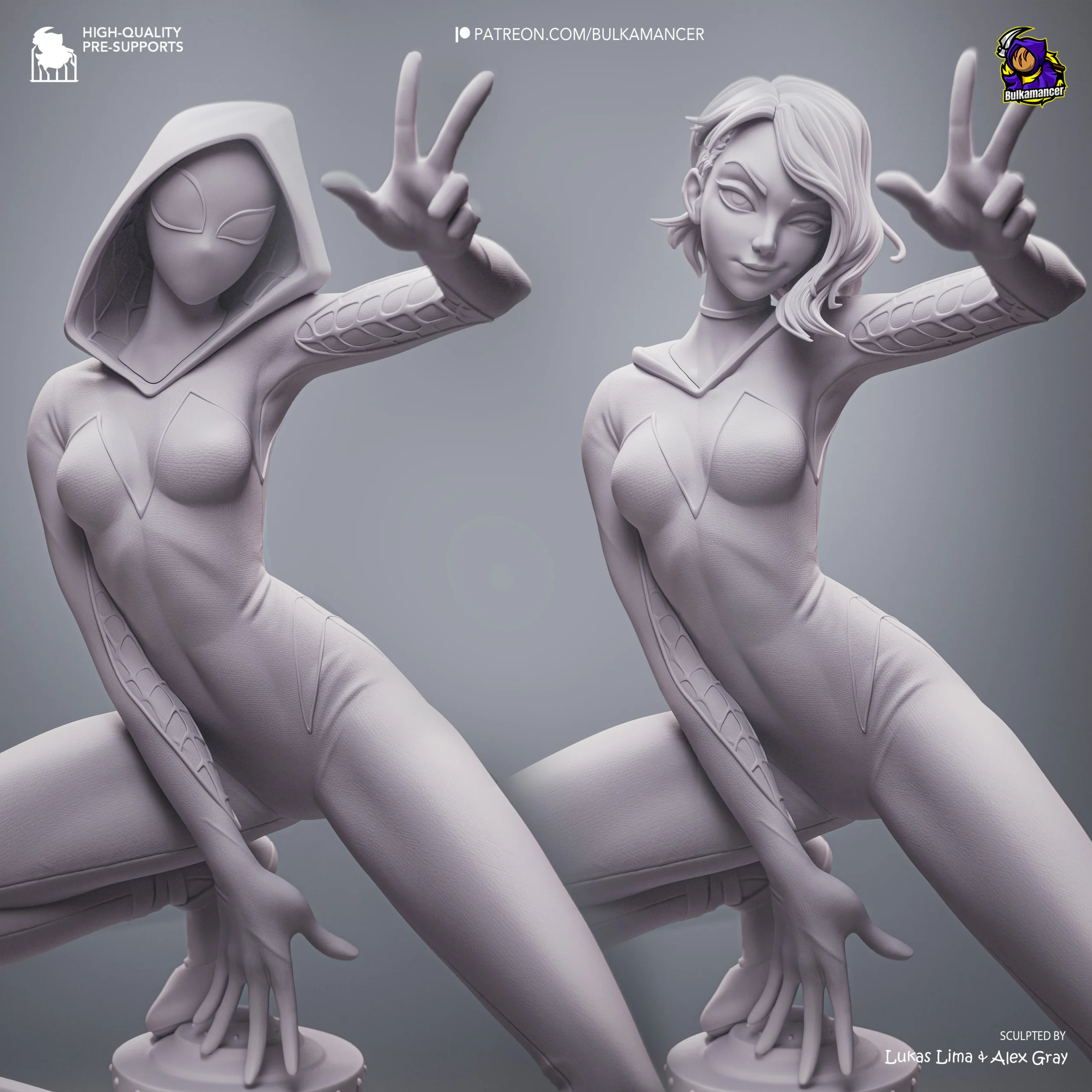 Spider-Verse – Gwen Stacy Action Figure | Model by Bulkamancer
