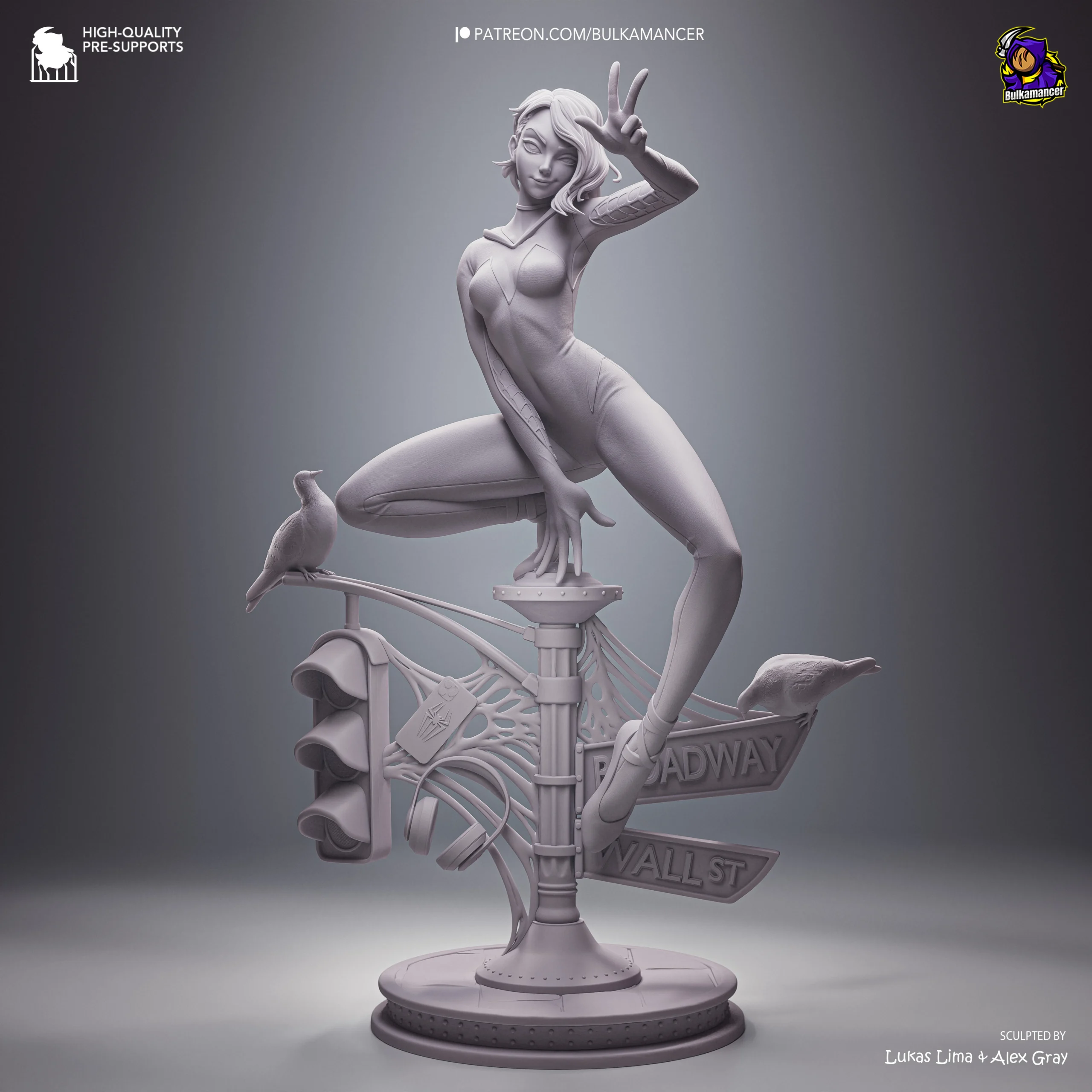 Spider-Verse – Gwen Stacy Action Figure | Model by Bulkamancer