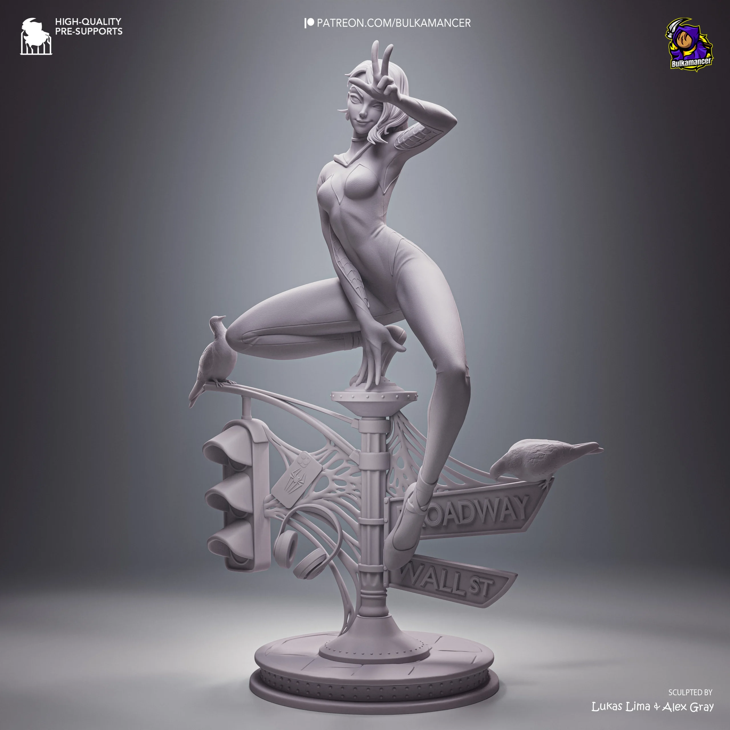 Spider-Verse – Gwen Stacy Action Figure | Model by Bulkamancer