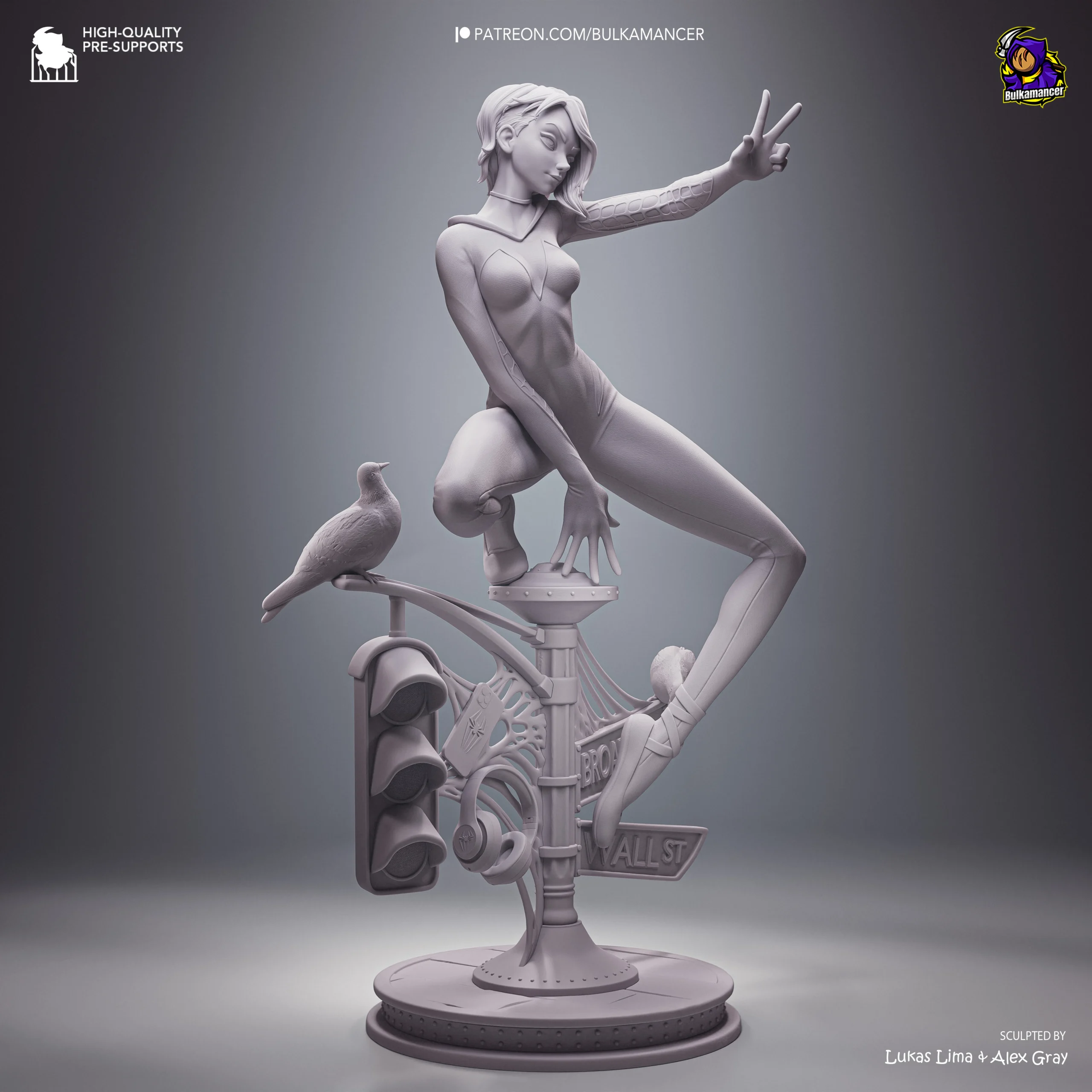 Spider-Verse – Gwen Stacy Action Figure | Model by Bulkamancer