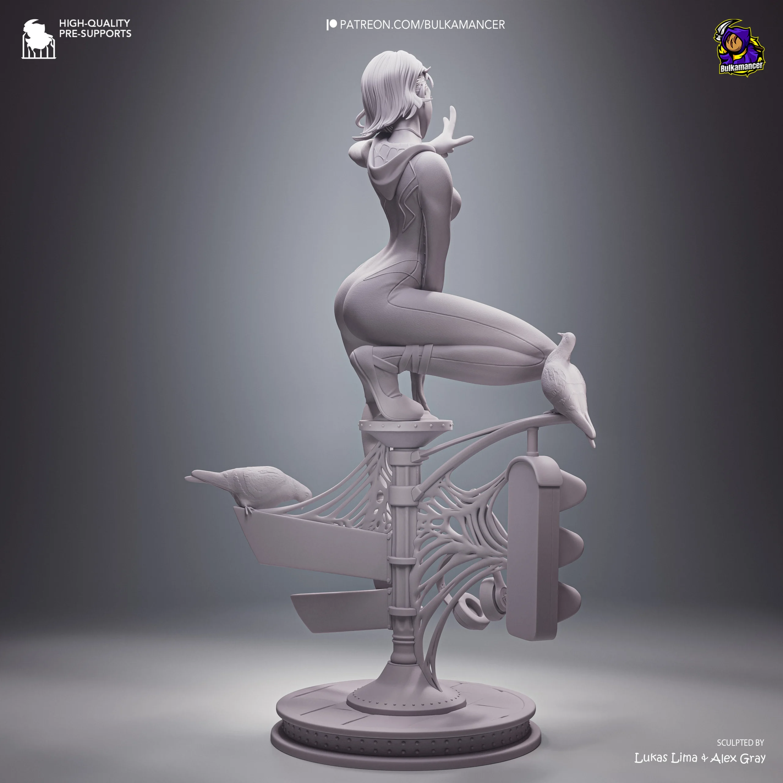 Spider-Verse – Gwen Stacy Action Figure | Model by Bulkamancer