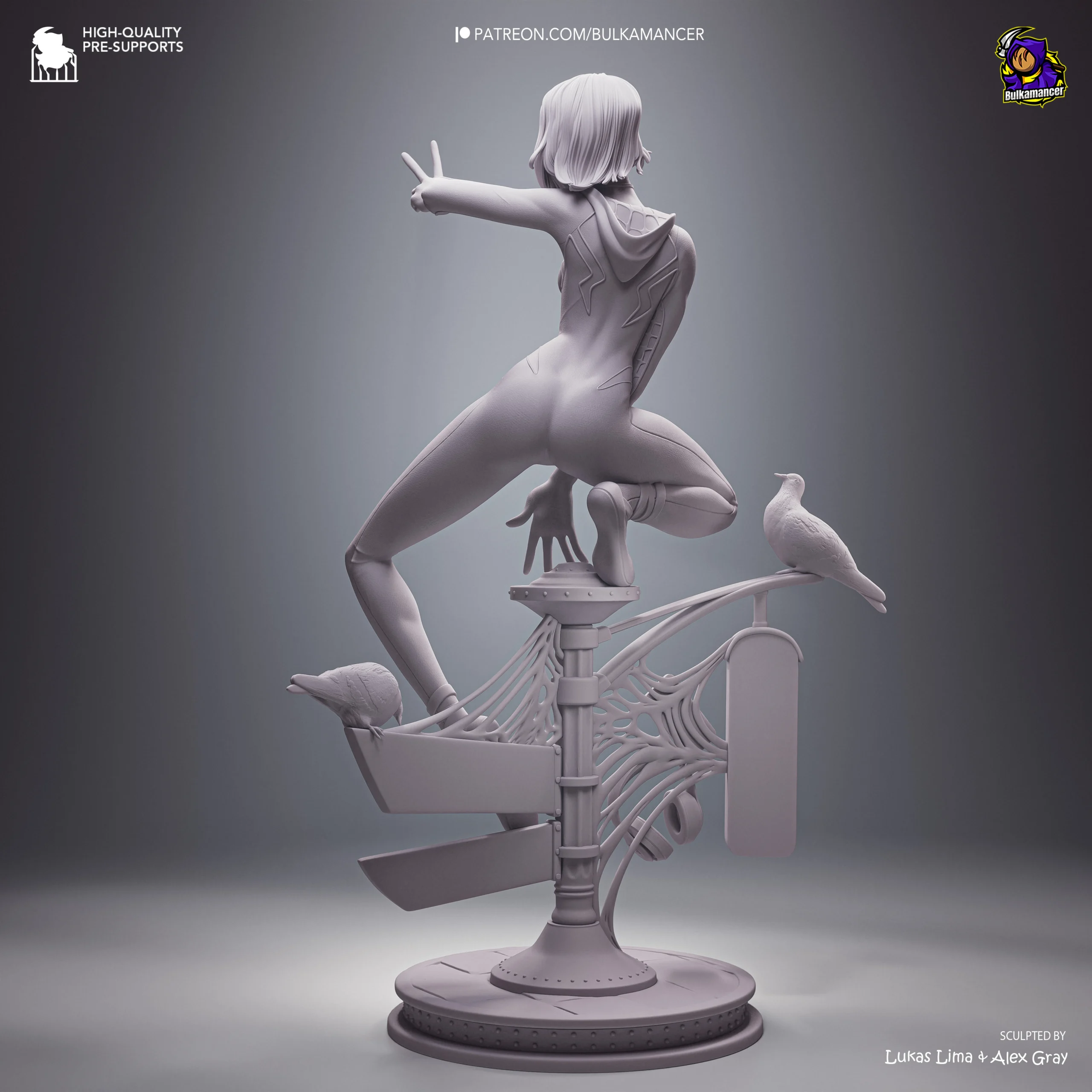 Spider-Verse – Gwen Stacy Action Figure | Model by Bulkamancer