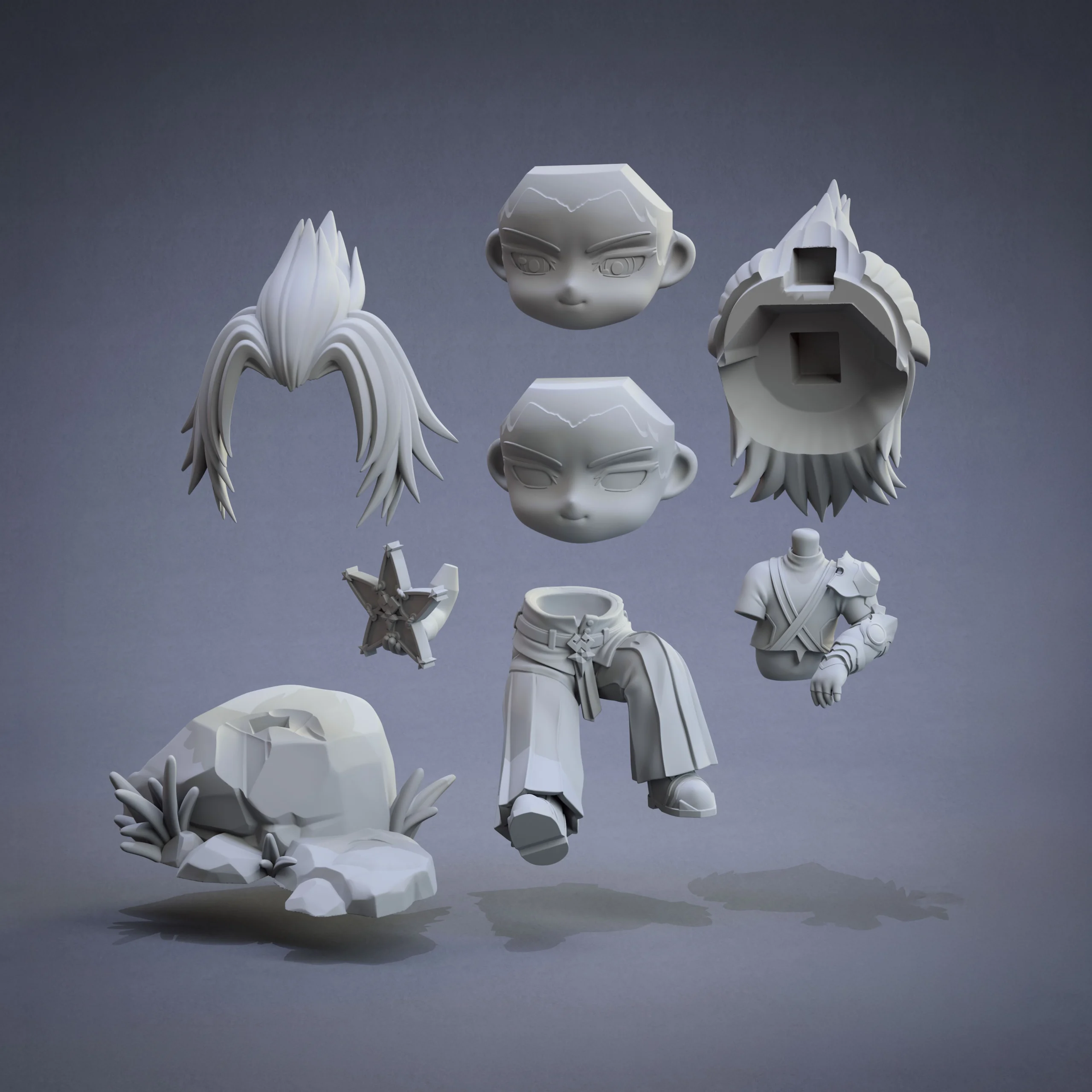 Kingodm Heart Terra Chibi action figure