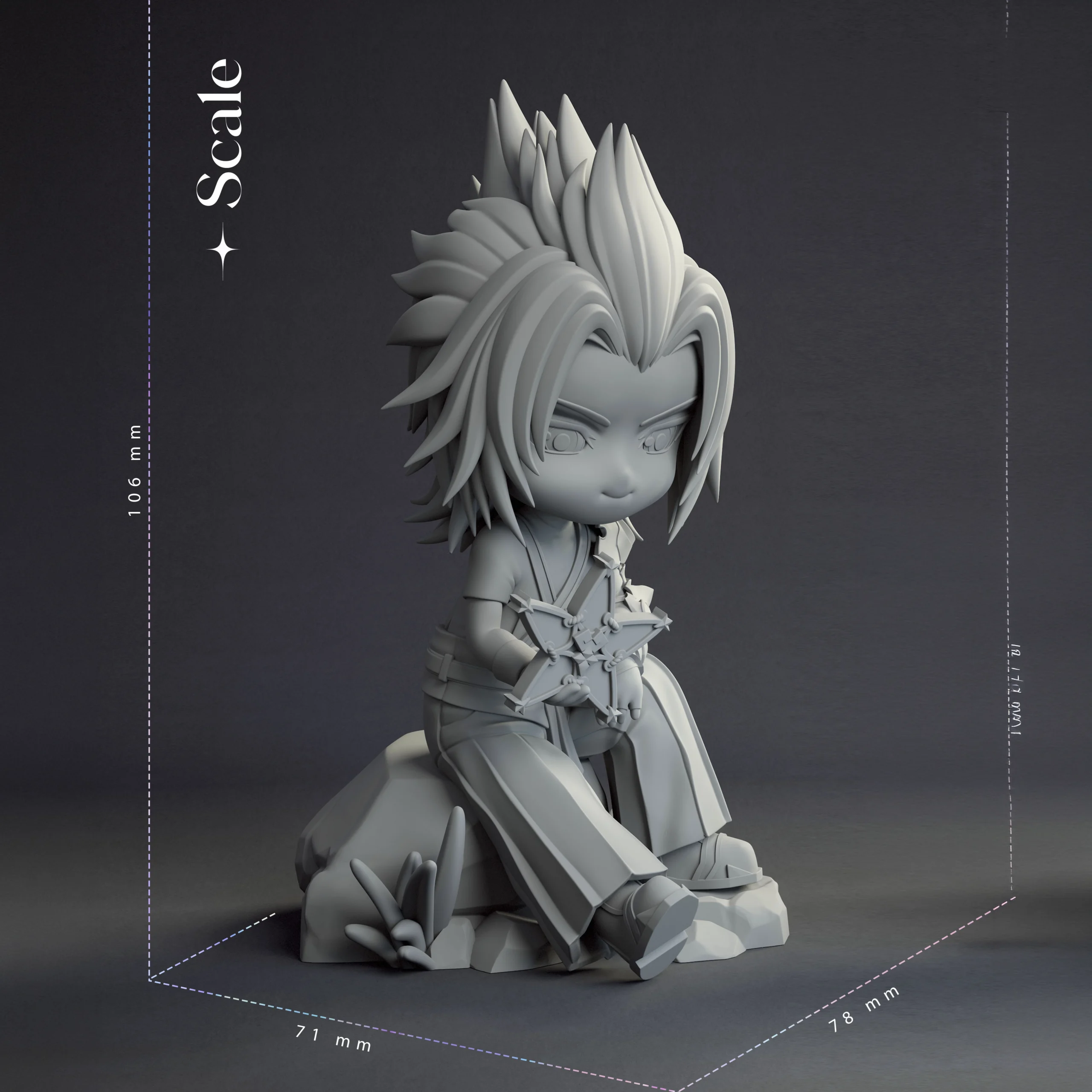 Kingodm Heart Terra Chibi action figure