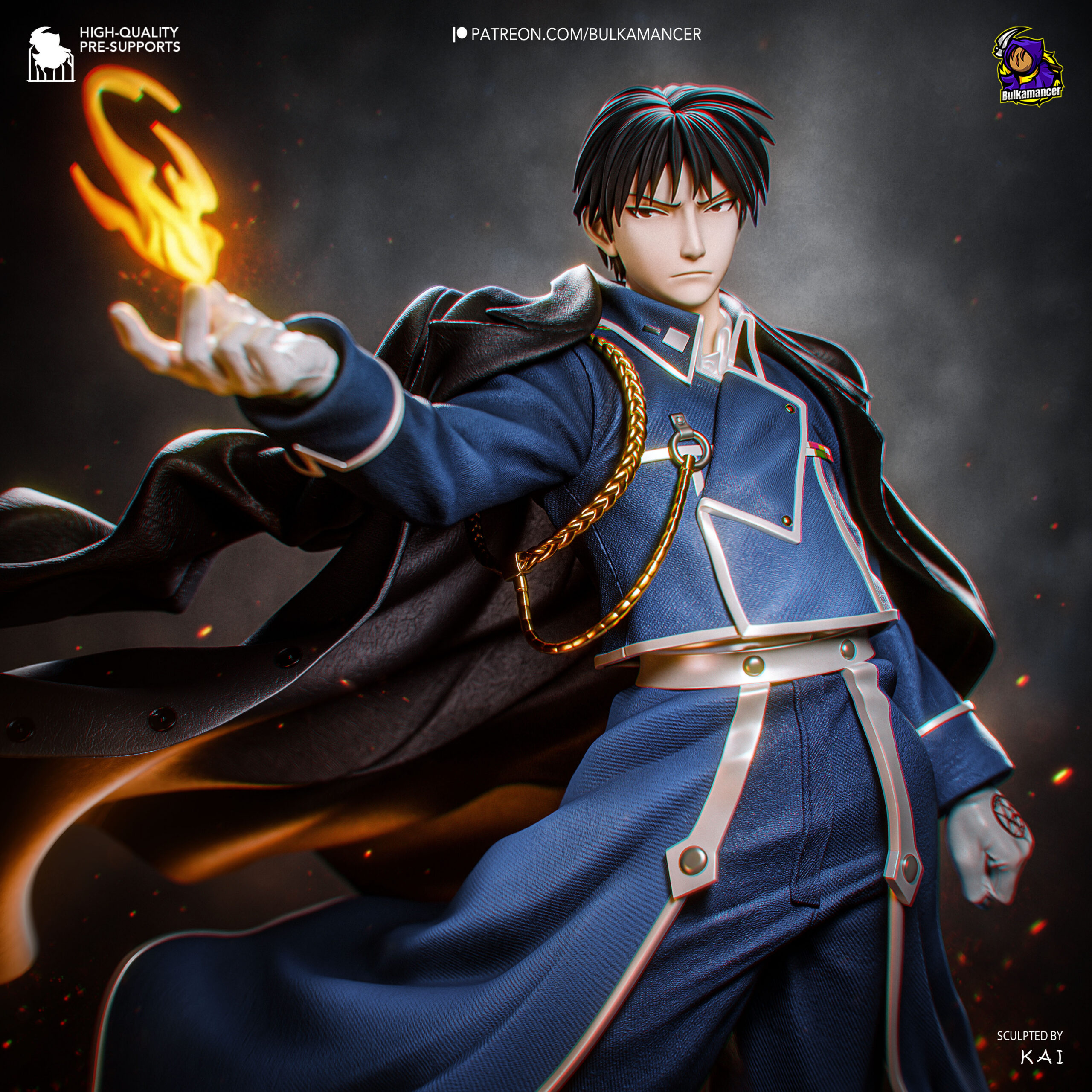 Fullmetal Alchemist Roy Mustang Action Figure