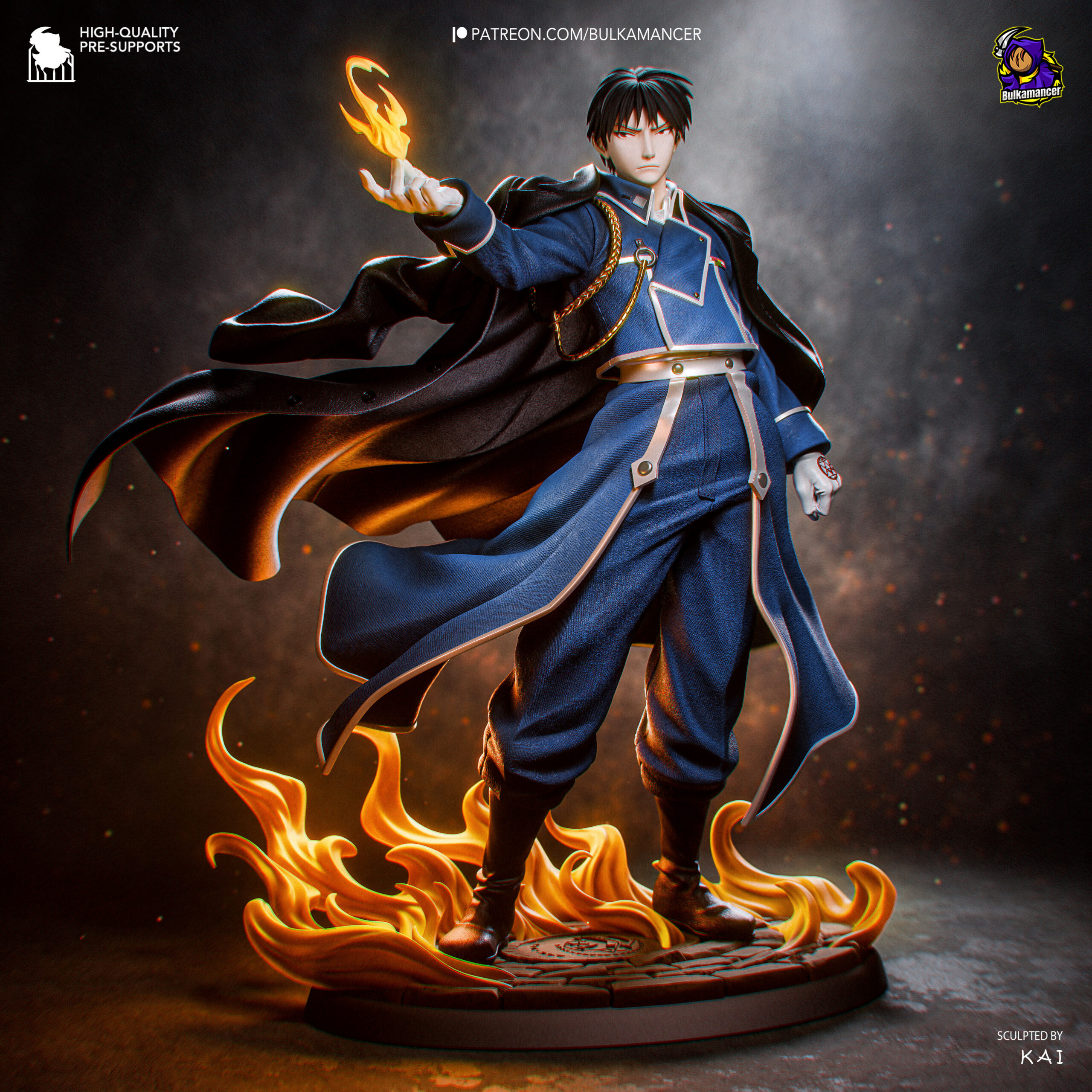 Fullmetal Alchemist Roy Mustang Action Figure