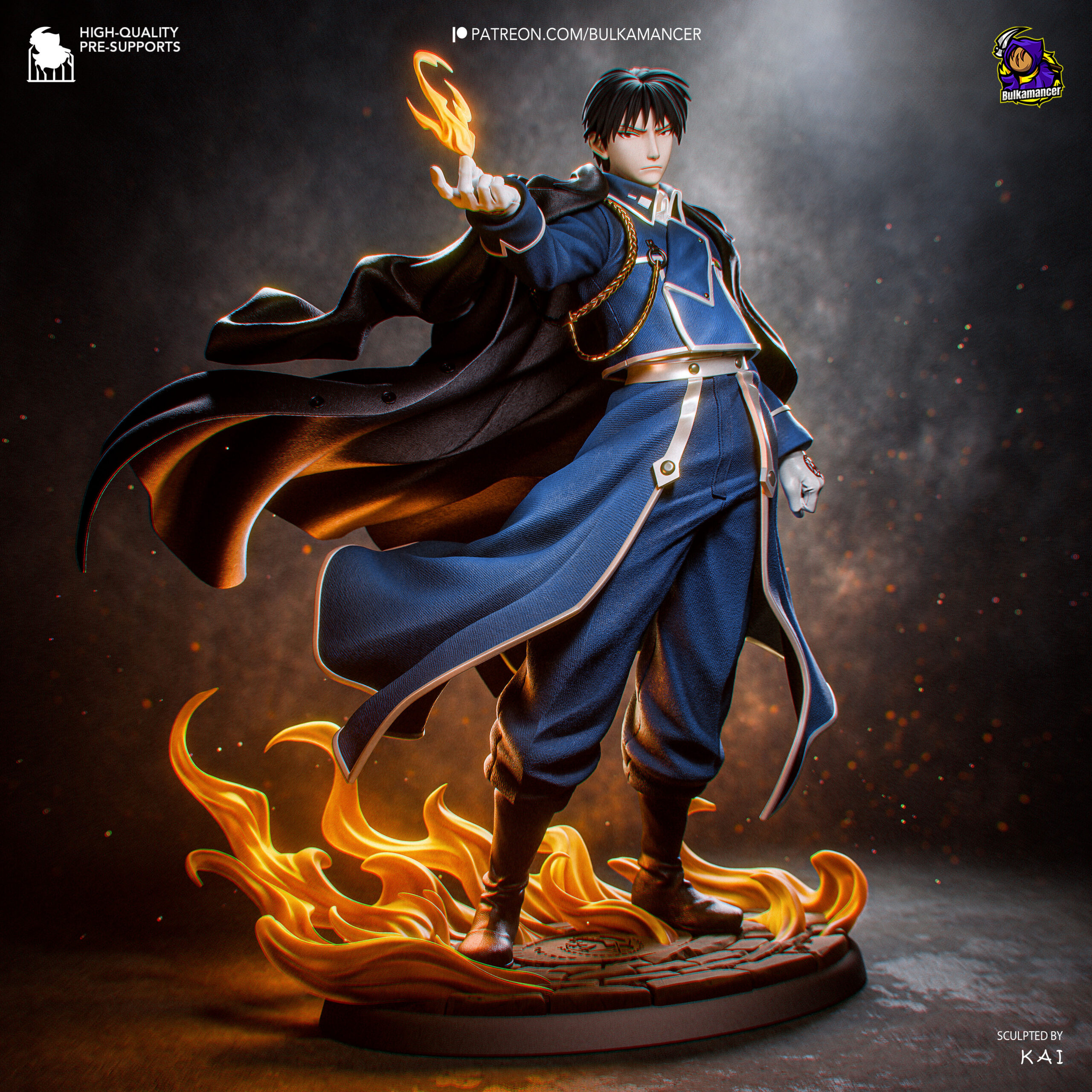 Fullmetal Alchemist Roy Mustang Action Figure