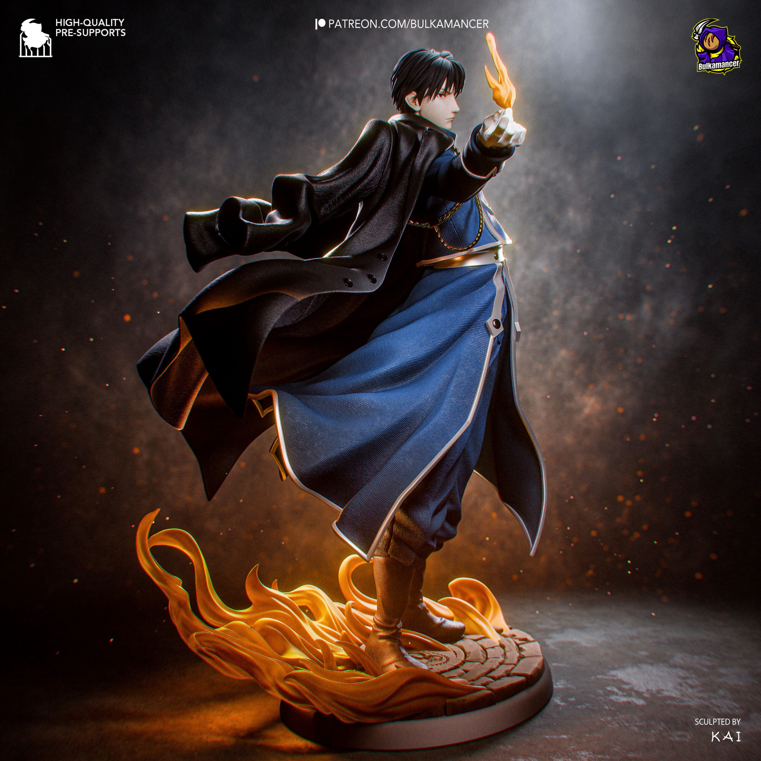 Fullmetal Alchemist Roy Mustang Action Figure
