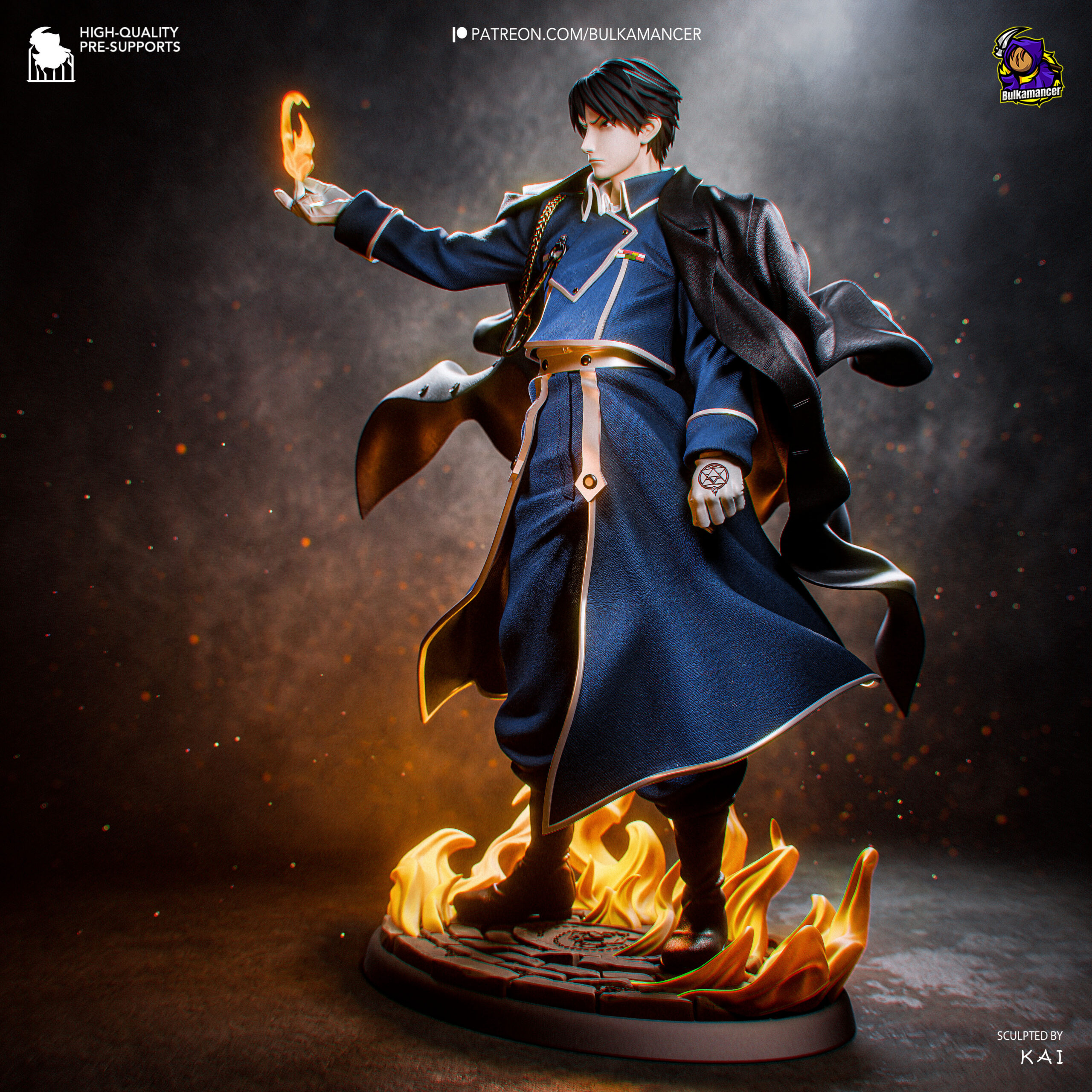 Fullmetal Alchemist Roy Mustang Action Figure