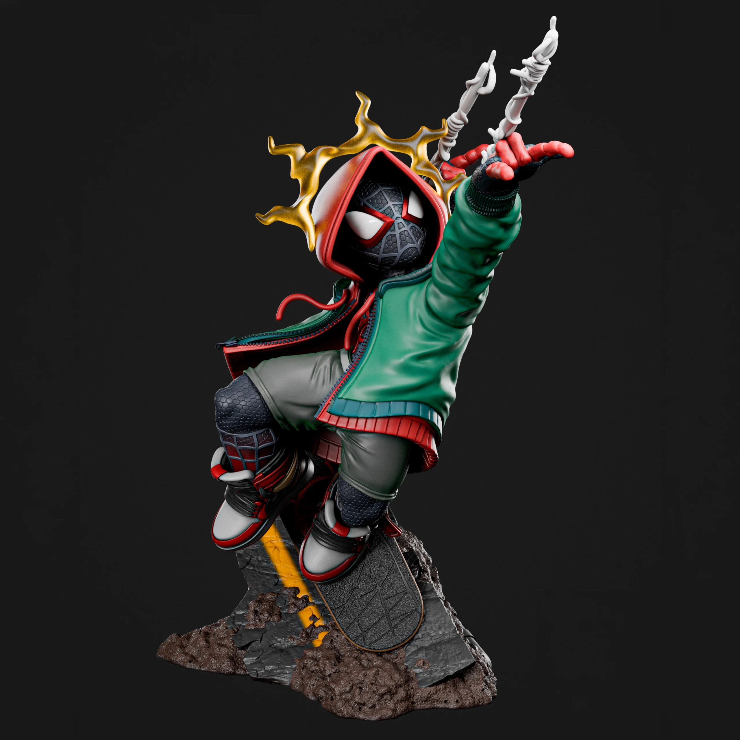Spider-Verse Miles Morales Chibi Figure