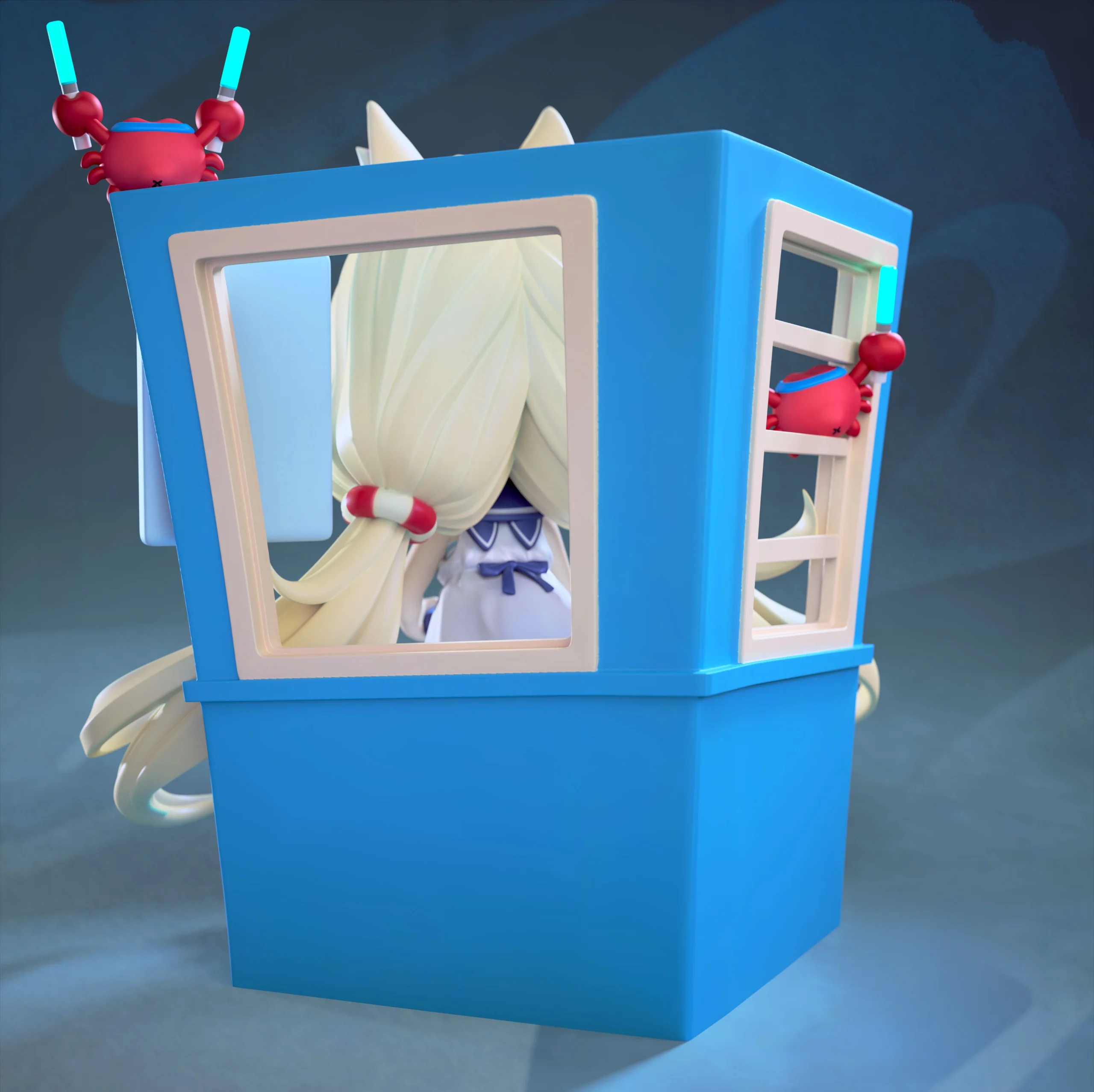 VTuber Sameko Saba Chibi Action Figure