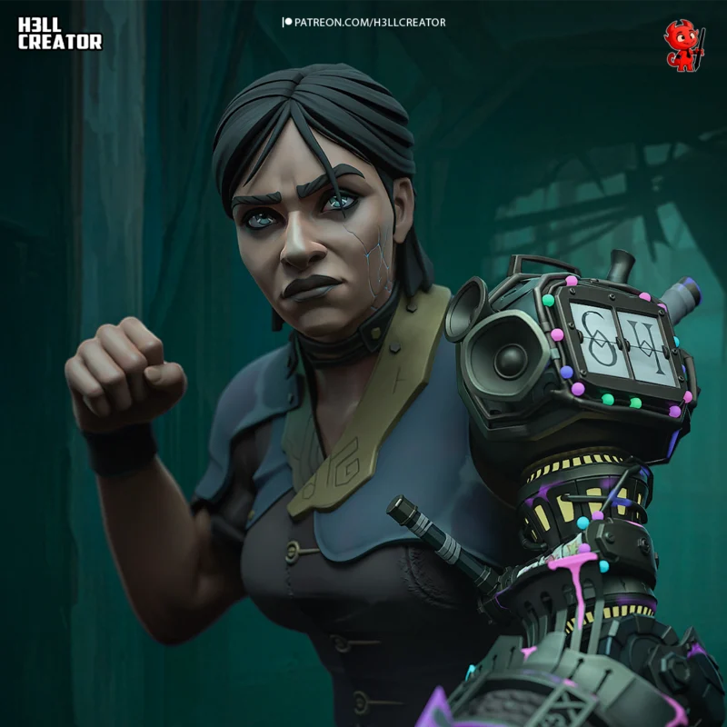 arcane-sevika-action-figure