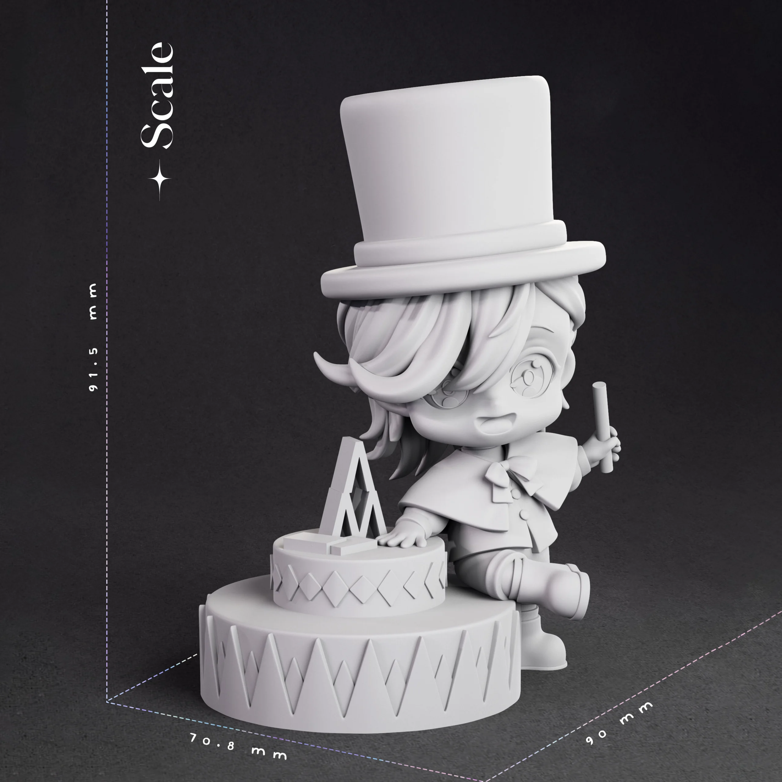 Genshin Impact Lyney & Lynette Chibi Figure Diorama
