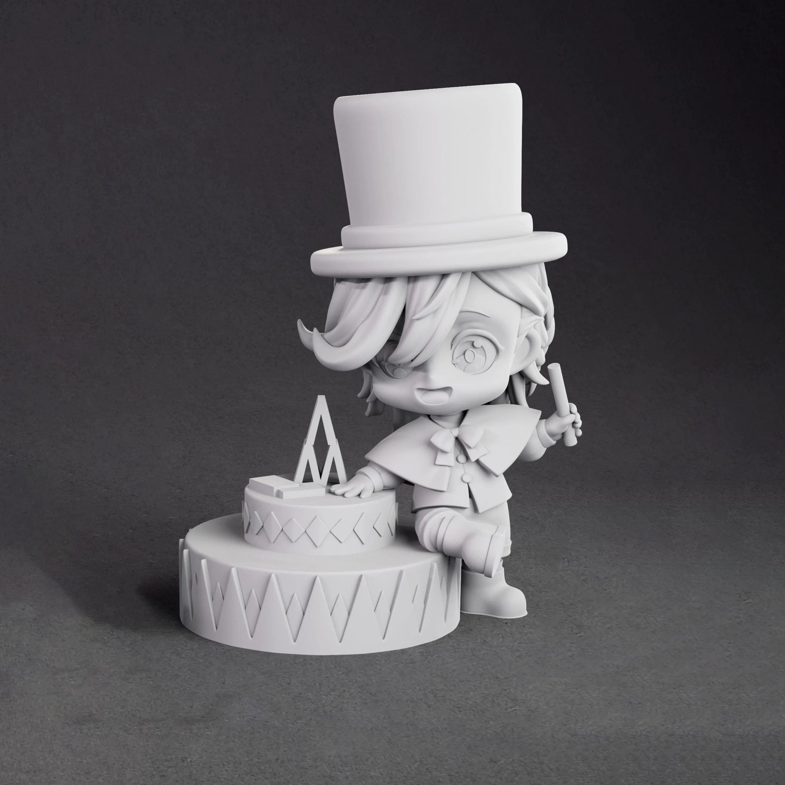 Genshin Impact Lyney & Lynette Chibi Figure Diorama