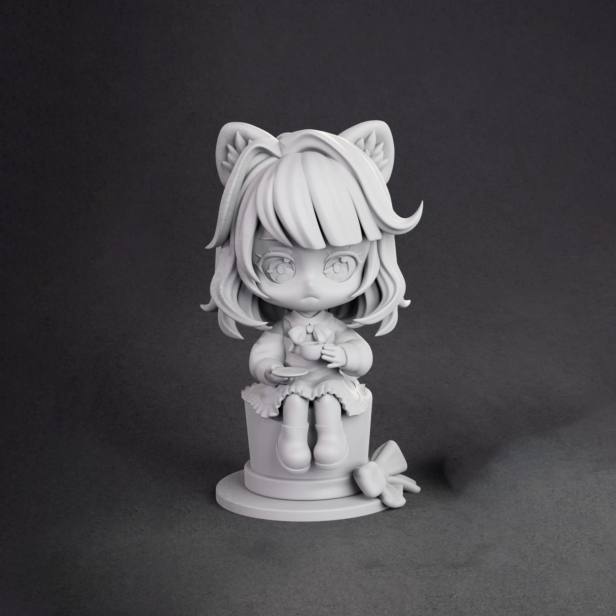 Genshin Impact Lyney & Lynette Chibi Figure Diorama