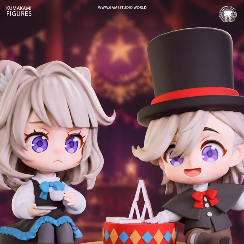 genshin-impact-lyney-lynette-chibi-figure-diorama