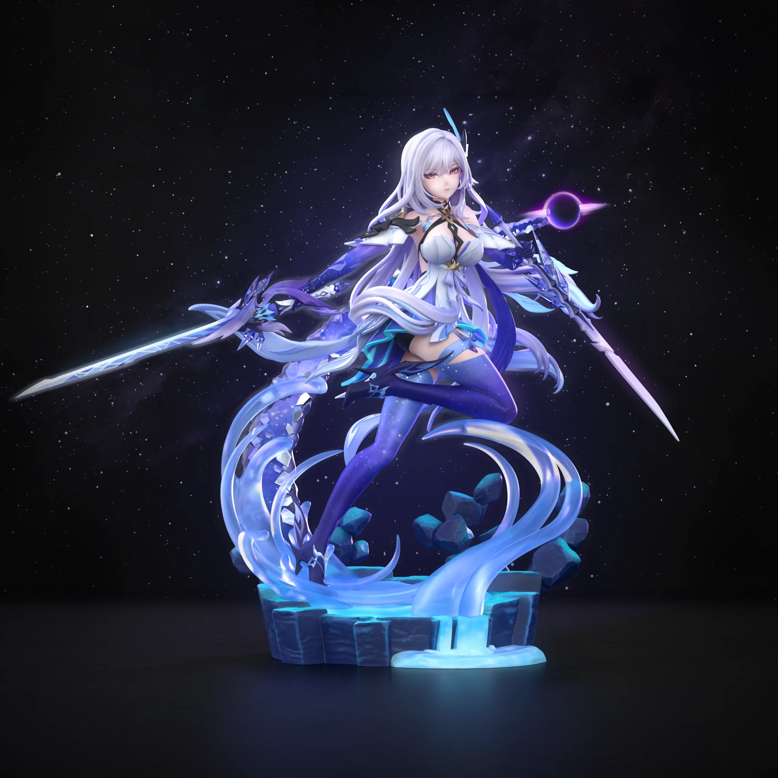 Genshin Impact Skirk Action Figure