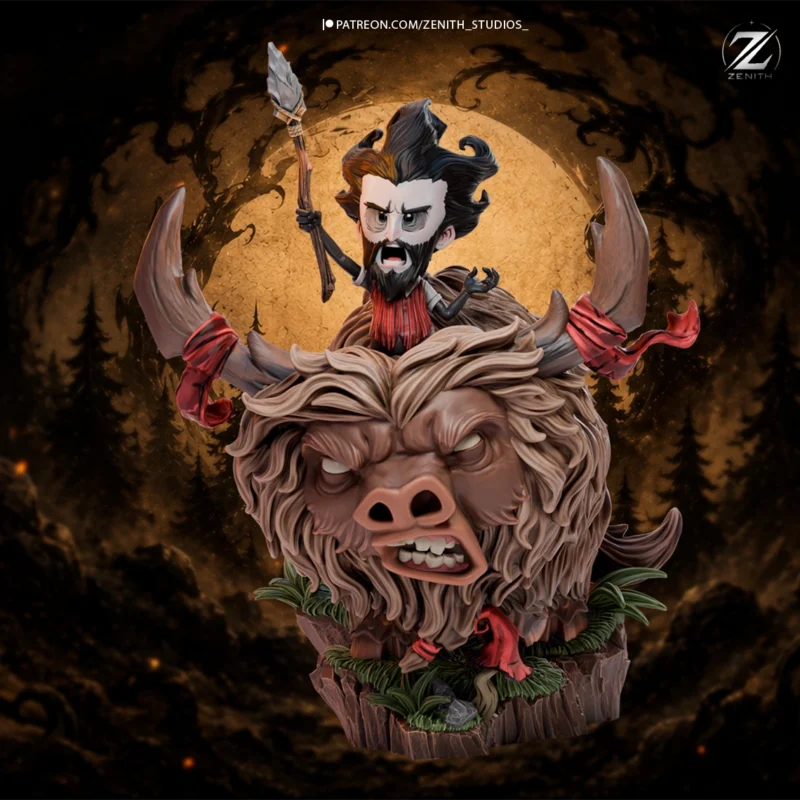 dont-starve-wilson-and-beefalo-statue