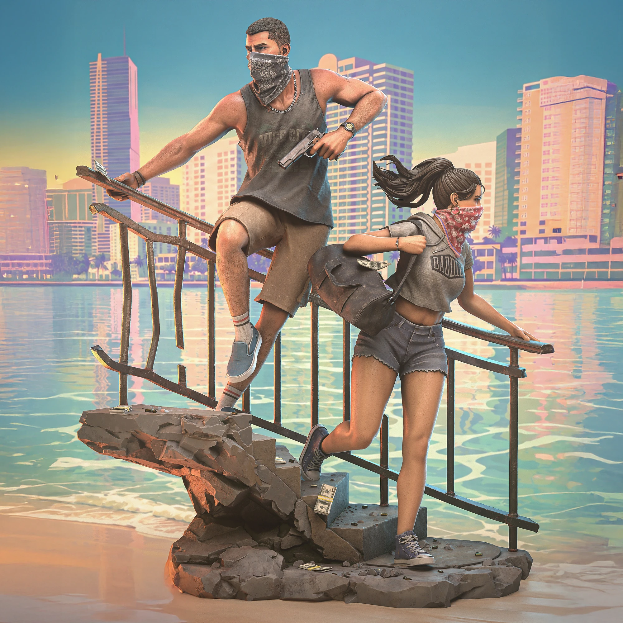 Grand Theft Auto VI – Jason and Lucia Diorama
