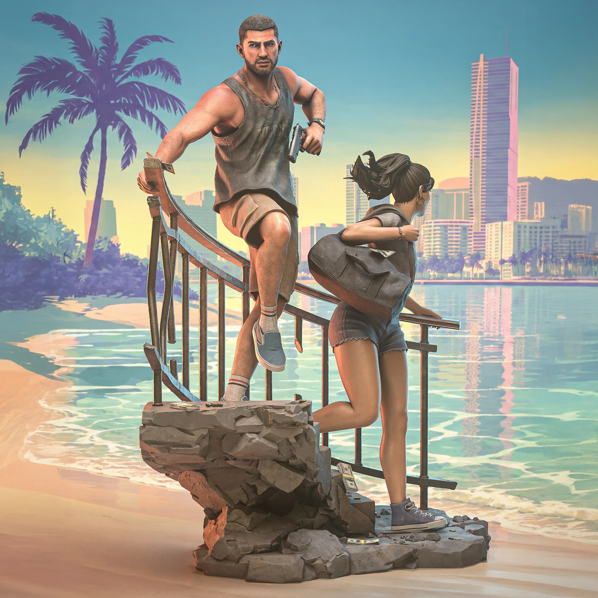 Grand Theft Auto VI – Jason and Lucia Diorama