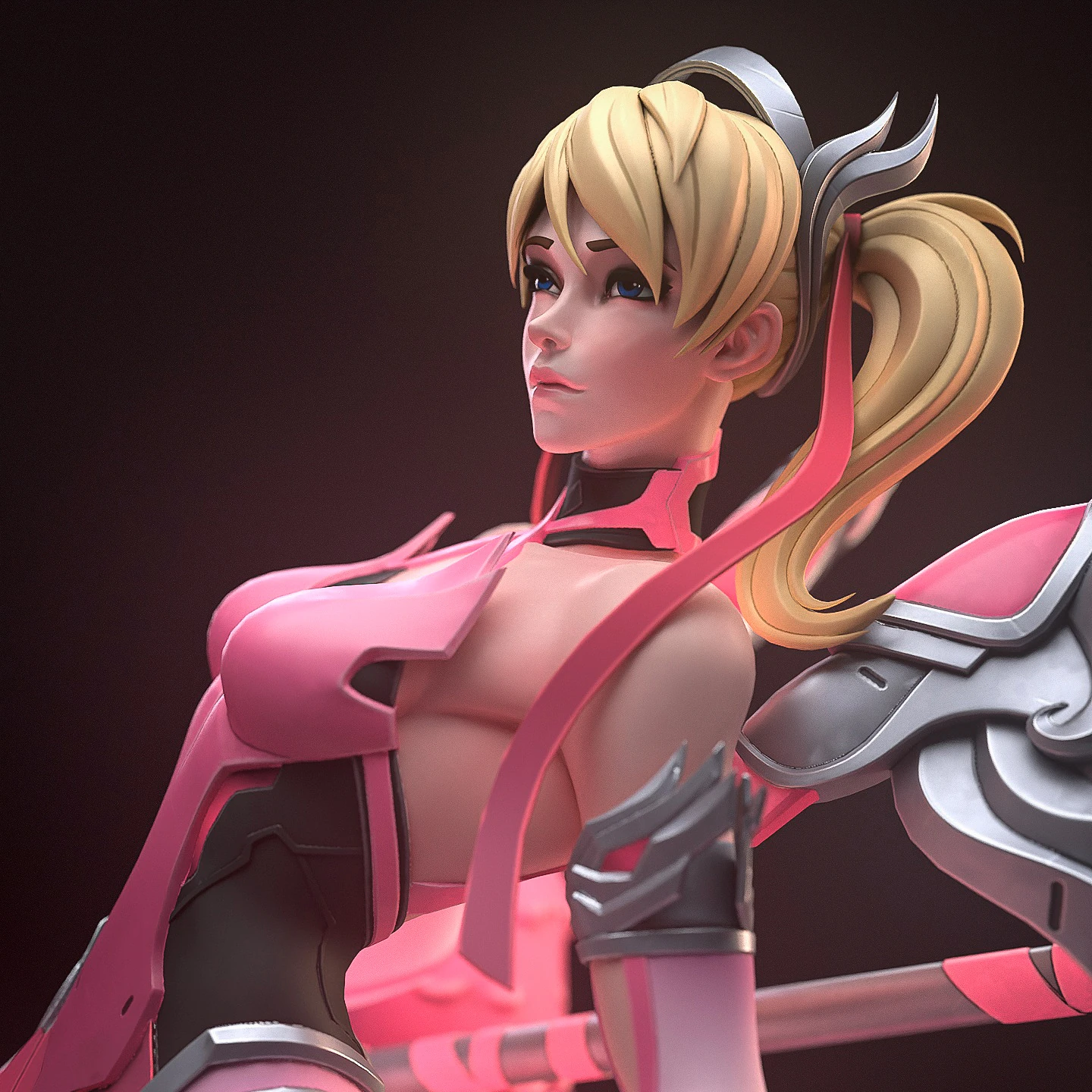 Overwatch – Pink Mercy Statue