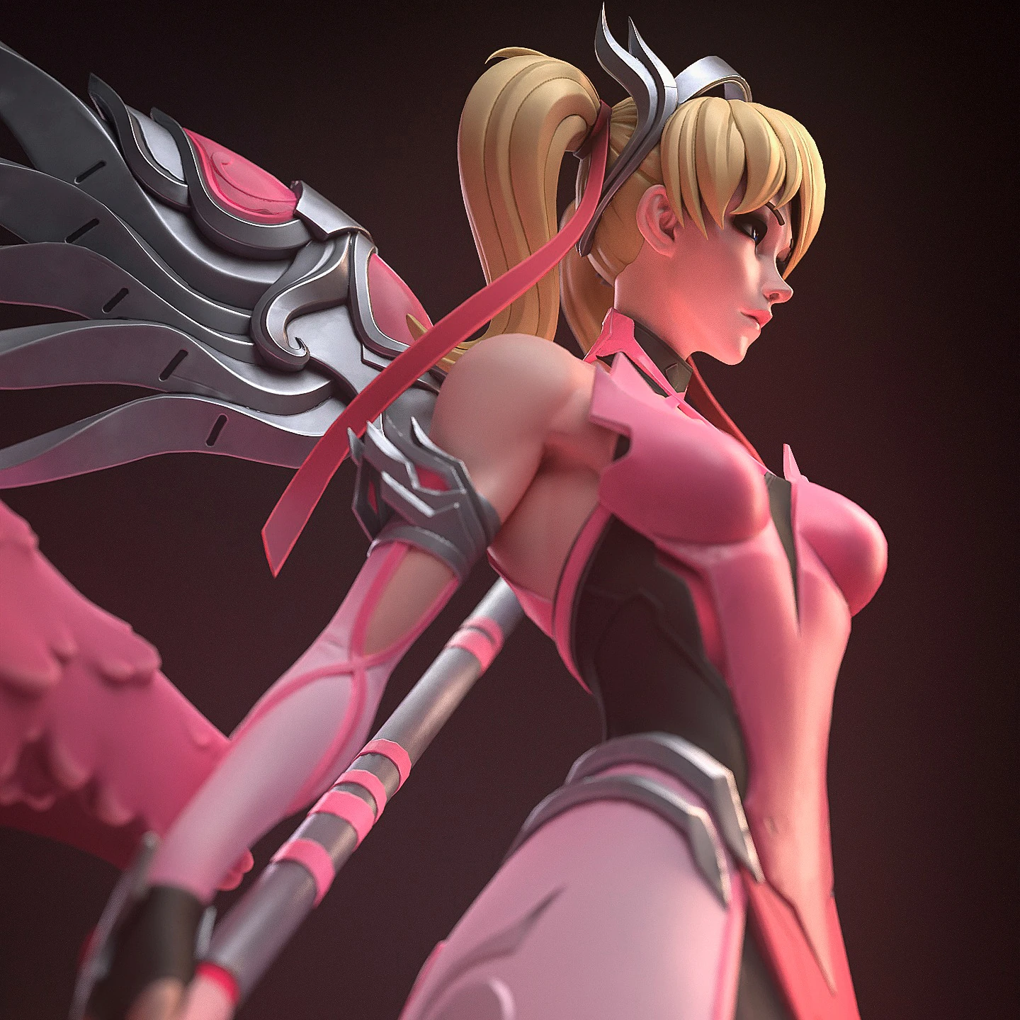 Overwatch – Pink Mercy Statue