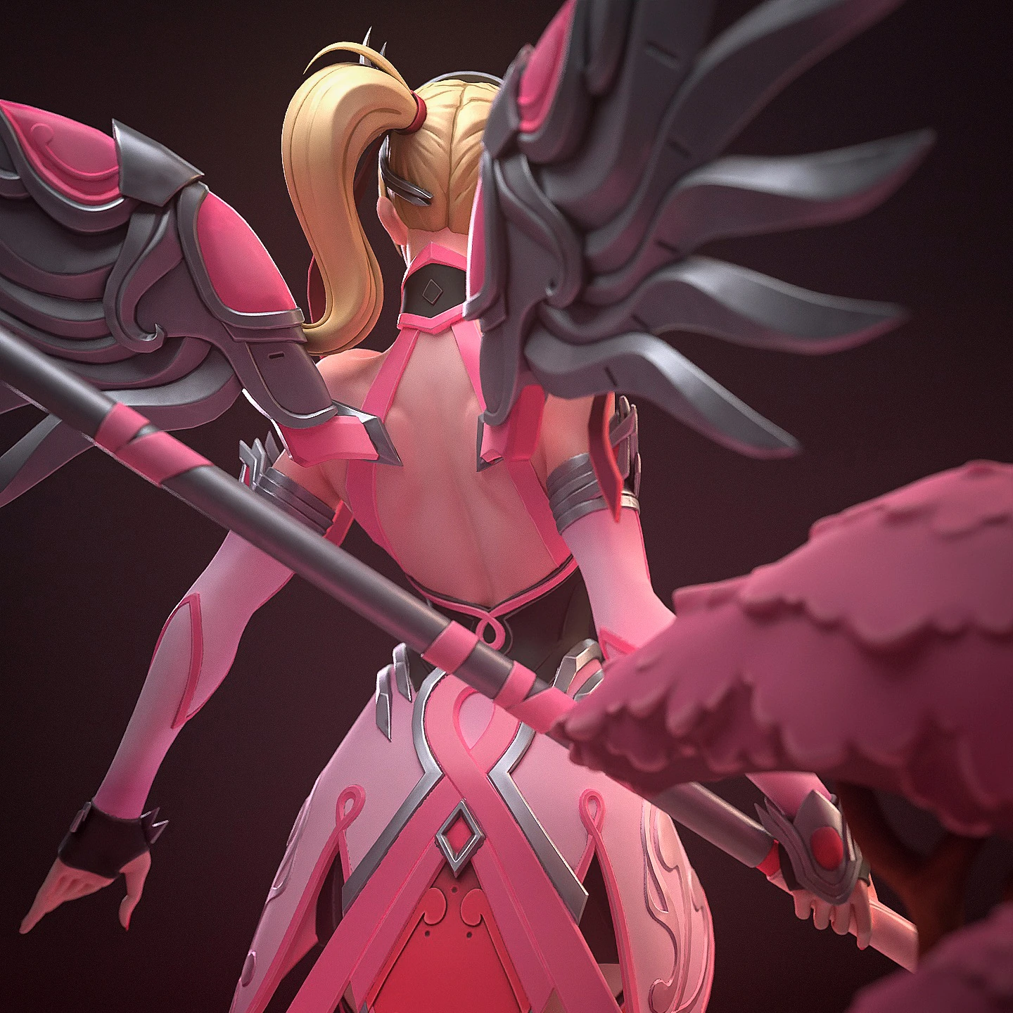 Overwatch – Pink Mercy Statue