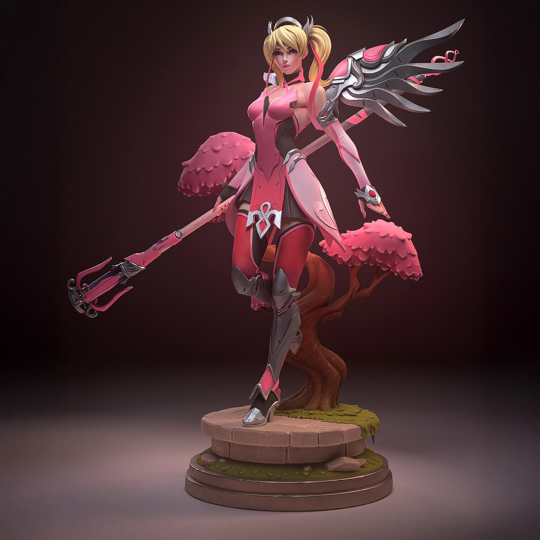 Overwatch – Pink Mercy Statue