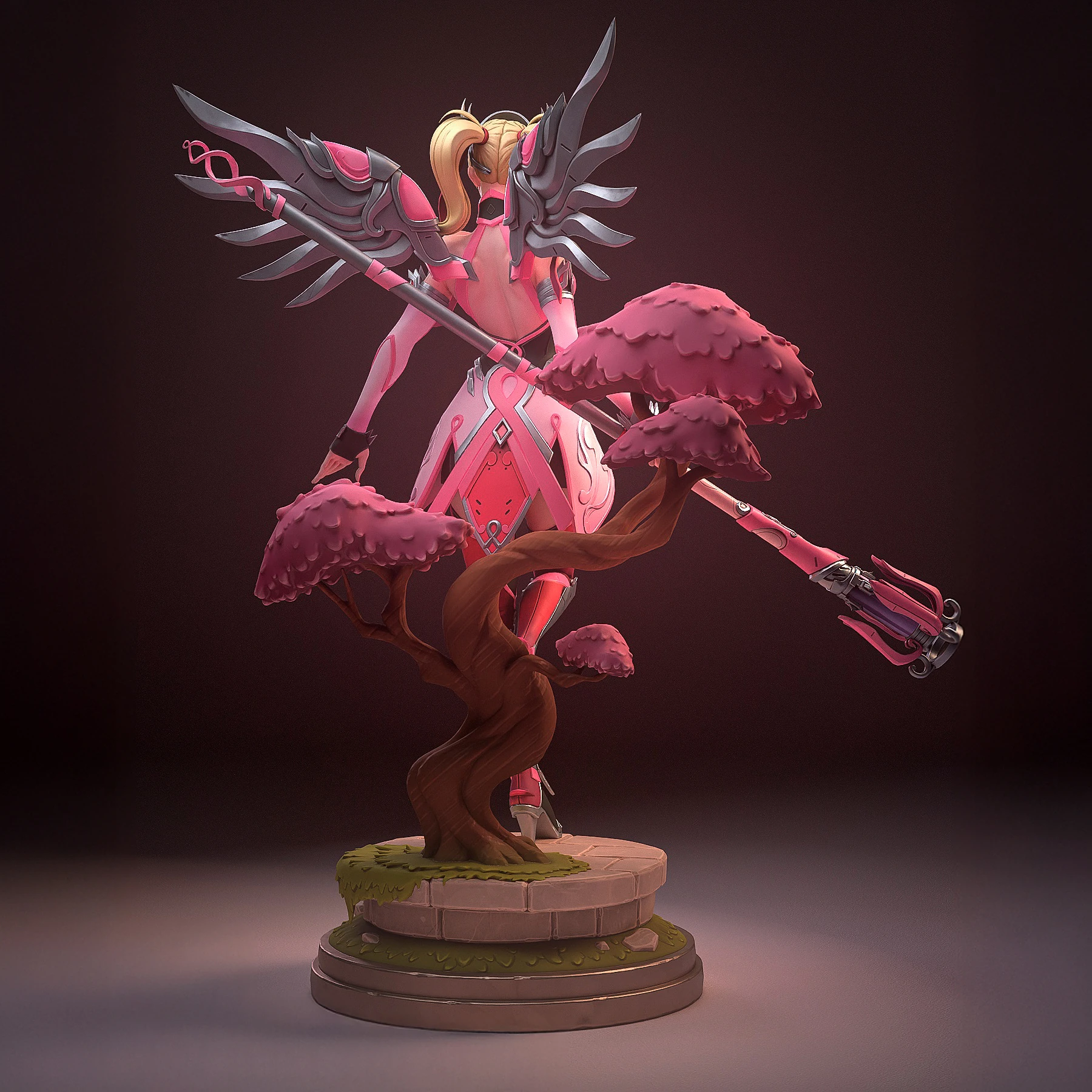 Overwatch – Pink Mercy Statue