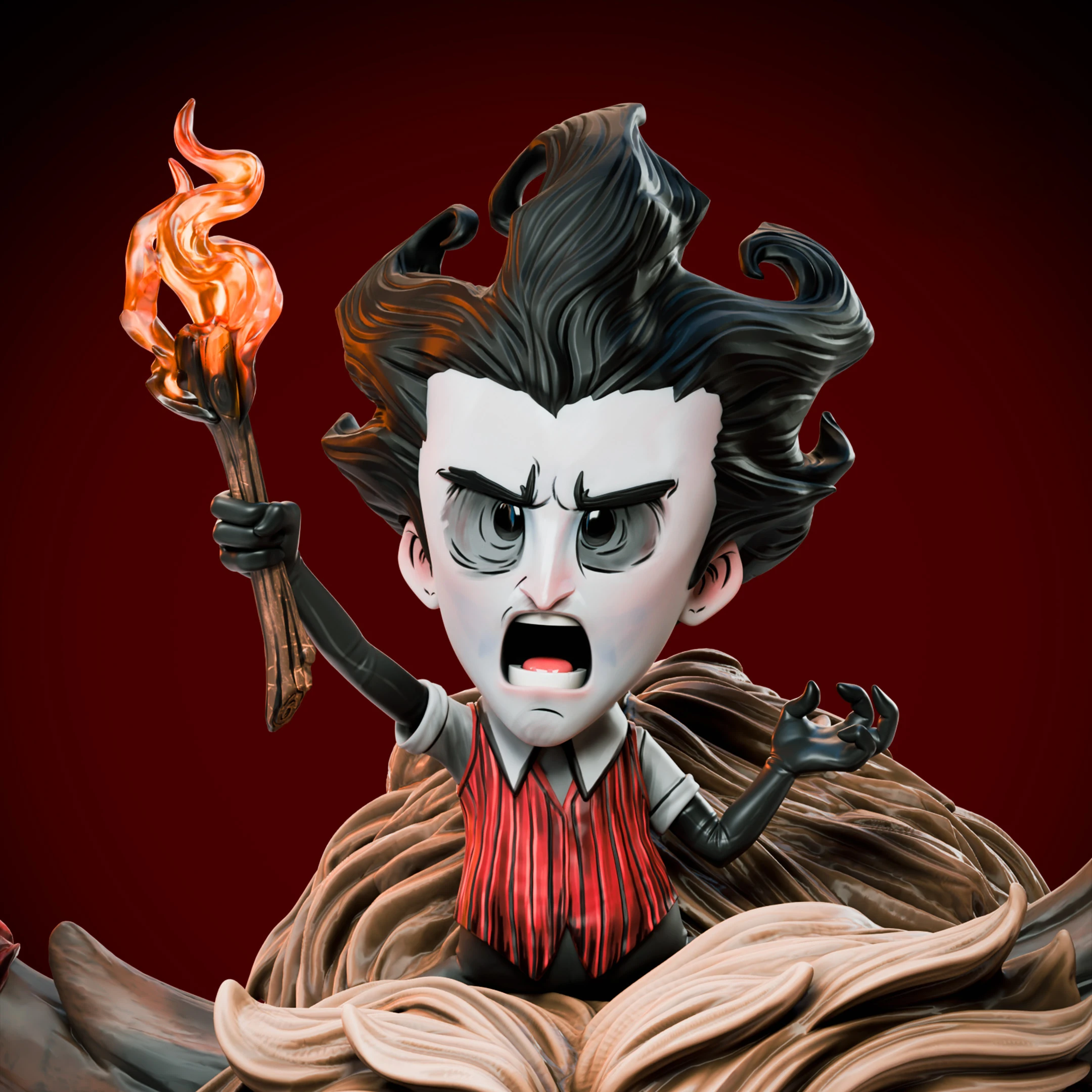 Don't Starve – Wilson and Beefalo Statue